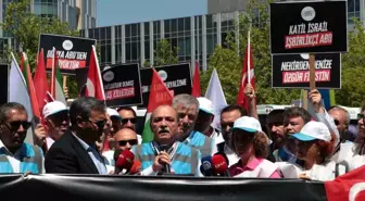 Büro Memur-Sen, ABD Büyükelçiliği Önünde İsrail ve ABD'ye Protesto Düzenledi