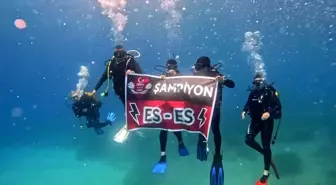 Eskişehirsporlu Dalgıçlar İzmir'de Şampiyonluğu Dalışla Kutladı