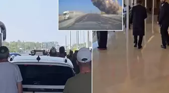 İran'dan jet misilleme! Füzenin düştüğü an kameraya böyle yansıdı