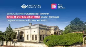 Kapadokya Üniversitesi, THE Impact Rankings 2025'te Yer Aldı