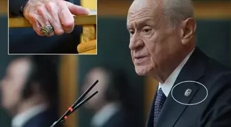 Bahçeli'nin yüzüğü ve rozeti dikkat çekti! İşte üzerindeki mesaj
