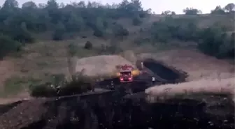 Çorum'da Ekin Tarlasında Yangın Çıktı, Hızla Söndürüldü
