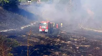 Çanakkale'de Tarım Arazisinde Yangın Çıktı