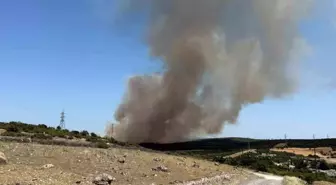 Çanakkale'de Tarım Arazisinde Yangın