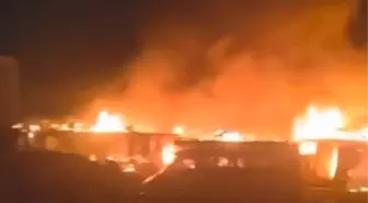 Diyarbakır'da İnşaat İşçileri Konteynerinde Yangın
