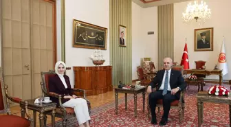 TBMM Başkanı Numan Kurtulmuş, Aile Bakanı Mahinur Özdemir Göktaş'ı Kabul Etti