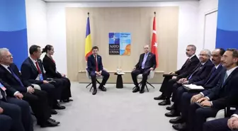 Cumhurbaşkanı Erdoğan, Romanyalı mevkidaşı Nicusor Dan ile görüştü