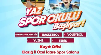 Elazığ İl Özel İdare Yaz Spor Okulları Kayıtları Başladı