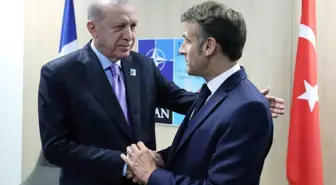Erdoğan, Fransa Cumhurbaşkanı Macron ile görüştü