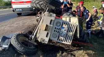 Bursa'da Traktör ile Çekici Çarpıştı: 1 Yaralı