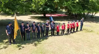 Sinop'ta İzcilik Kampında Bayrak Töreni Düzenlendi