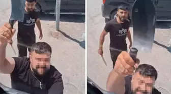 'Yol verme' tartışmasında TIR'a satır ve bıçakla saldırdılar