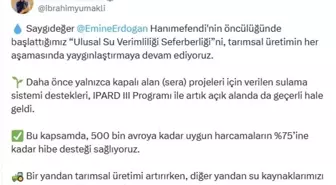 Tarım Bakanı Yumaklı'dan Yeni Sulama Desteği Açıklaması