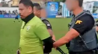 Bunu da gördük! Uyuşturucu operasyonunda aranan hakem sahada kelepçelendi