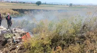 Balıkesir'de Anız Yangınına Aşırı Rüzgar Zorluğu