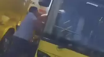 Maltepe'de İETT Otobüsü Şoförüne TIR'dan Saldırı