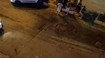 Kızıltepe'de Kontrolden Çıkan Araç Refüje Çarptı