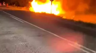 Ağrı Patnos'ta otomobil kazası: 2 genç yanmaktan kurtarıldı