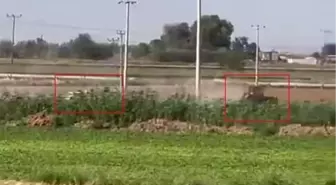 Trafik Polisi Traktör Sürücüsünü Tarlada Kovaladı