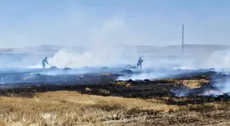 Karaman'da Yüksek Gerilim Hattı Yangına Neden Oldu