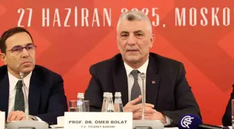 Ticaret Bakanı Ömer Bolat Rusya'da Türk İşadamlarıyla Buluştu