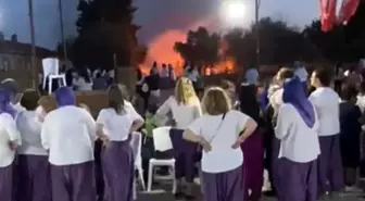 Karacabey'de Şalvar Gecesi Havai Fişekleri Yangına Neden Oldu