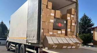 Kütahya'da 5 Milyon 980 Bin Kaçak Makaron Ele Geçirildi