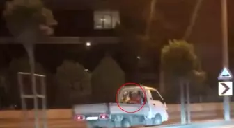 Sakarya'da Ters Şeride Giren Kamyonet Tehlike Saçtı