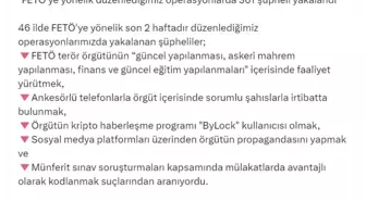 FETÖ'ye Yönelik Operasyonlarda 361 Şüpheli Yakalandı