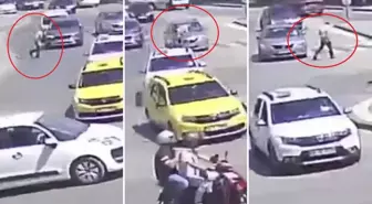 Otomobil çarptı, hiçbir şey olmamış gibi yoluna devam etti