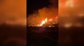 Keçiören'de 5 Dönüm Arazide Yangın