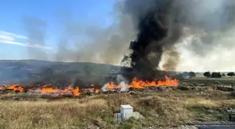 Çanakkale'de Otluk Alanda Yangın Çıktı