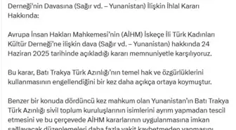 AİHM Kararı, Batı Trakya Türk Azınlığının Haklarını Güçlendiriyor