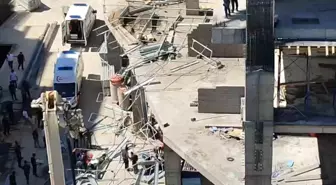 Elazığ'da İnşaat İskelesi Çöktü: 2 İşçi Yaralandı