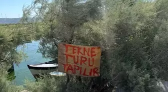 Bafa Gölü'nde İzinsiz Tekne Turu Düzenleyen Şahsa İşlem Yapıldı