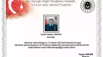 Libya'da görevli Albay İsmail Haldun Maden kalp krizi sonucu şehit oldu