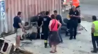 Tekirdağ'da Kontrolden Çıkan Otomobil Yol Yapım Alanına Düştü: 2 Yaralı