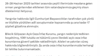 Orman Yangınları Hakkında 17 Şüpheli Gözaltına Alındı