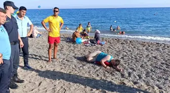 Kızılağaç Halk Plajı'nda Yabancı Uyruklu Kadın Boğulma Tehlikesi Atlattı