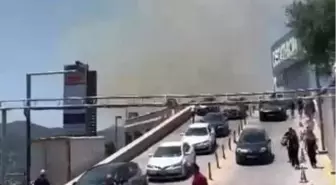 Bodrum'da Alışveriş Merkezinin Arkasında Yangın Çıktı