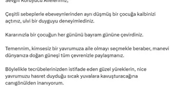 Emine Erdoğan Koruyucu Aile Günü'nü kutladı