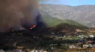 Hatay'da Orman Yangını Evleri Tehdit Ediyor