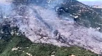 Aydın'da Orman Yangını Söndürme Çalışmaları Devam Ediyor