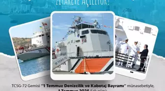 TCSG-72 Gemisi, Denizcilik ve Kabotaj Bayramı İçin Ziyarete Açılıyor