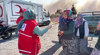 Kızılay, Akhisar'daki Orman Yangınında Destek Çalışmalarını Sürdürüyor