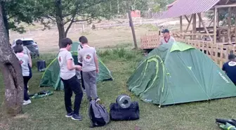Zonguldak'ta 'Yazımda Kardeşlik Var' Projesi ile Gençler Kamp Yaptı