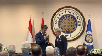 Ankara Üniversitesi Rektörü Prof. Dr. Necdet Ünüvar, Macaristan Liyakat Nişanı ile ödüllendirildi