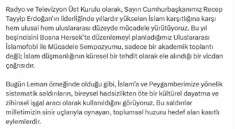 RTÜK Başkanı Şahin: İslamofobi bir güvenlik, kimlik ve insanlık meselesidir
