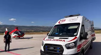 Tokat'ta Kaza Geçiren 3 Yaşındaki Çocuk Helikopterle Sevk Edildi