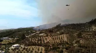 Hatay'daki Yangın 25. Saatinde Hava ve Karadan Müdahaleye Devam Ediliyor